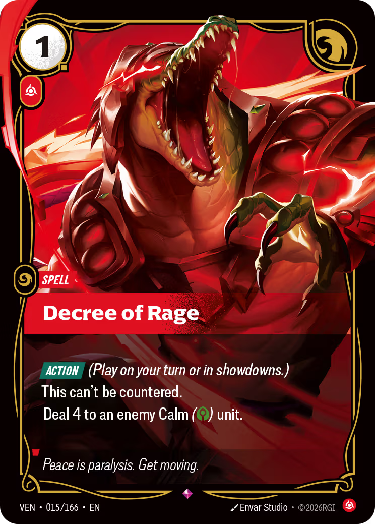Decree of Rage [VEN-015/166] [Vendetta]