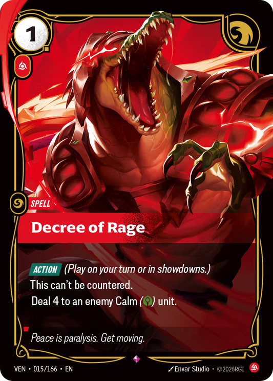 Decree of Rage [VEN-015/166] [Vendetta]