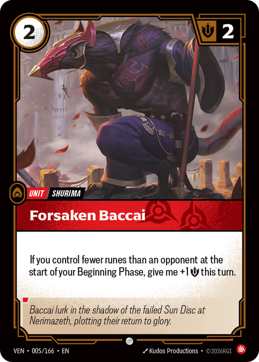 Forsaken Baccai [VEN-005/166] [Vendetta] [Foil]
