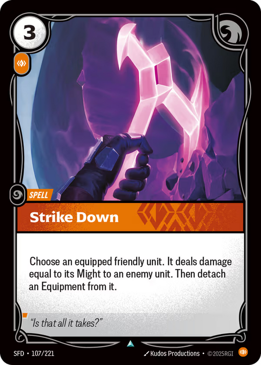 Strike Down [SFD-107/221] [Spiritforged] [Foil]