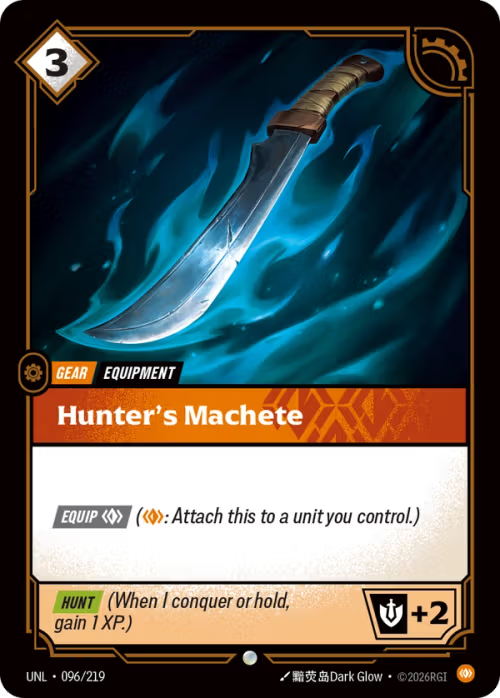 Hunter's Machete [UNL-096/219] [Unleashed] [Foil]