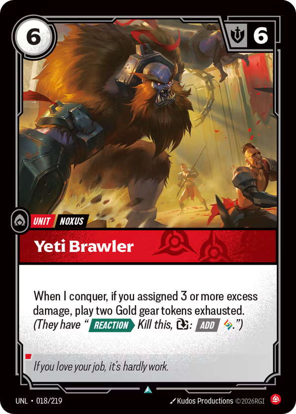 Yeti Brawler [UNL-018/219] [Unleashed]