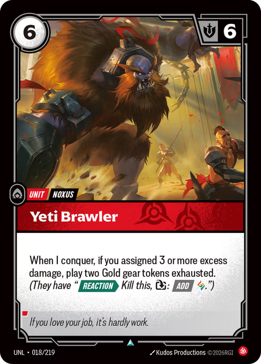Yeti Brawler [UNL-018/219] [Unleashed]