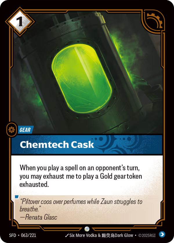 Chemtech Cask [SFD-063/221] [Spiritforged] [Foil]