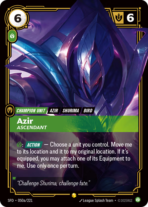 Azir, Ascendant [SFD-050a/221] [Spiritforged]