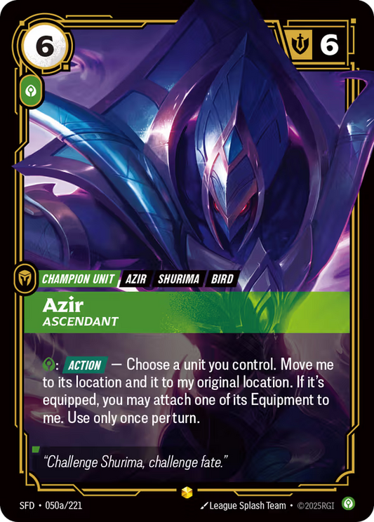 Azir, Ascendant [SFD-050a/221] [Spiritforged]