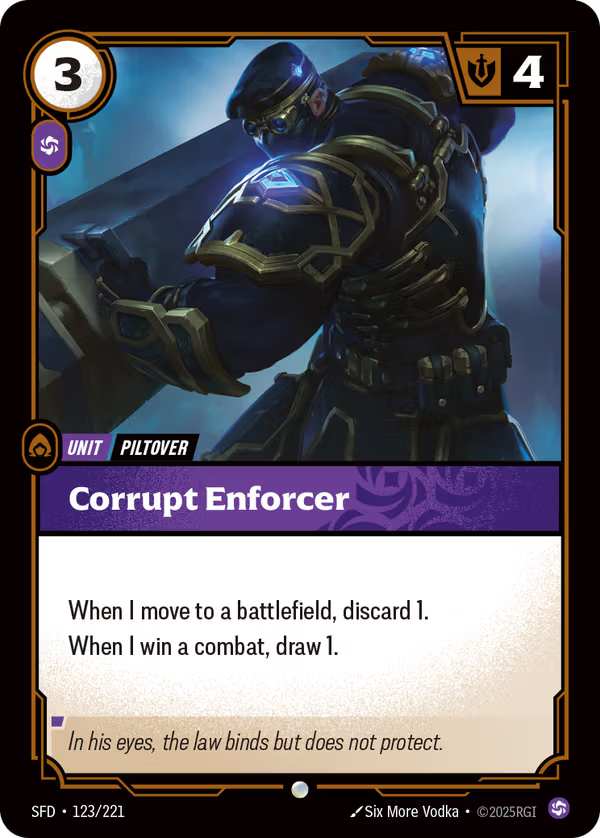 Corrupt Enforcer [SFD-123/221] [Spiritforged]