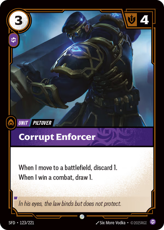 Corrupt Enforcer [SFD-123/221] [Spiritforged]