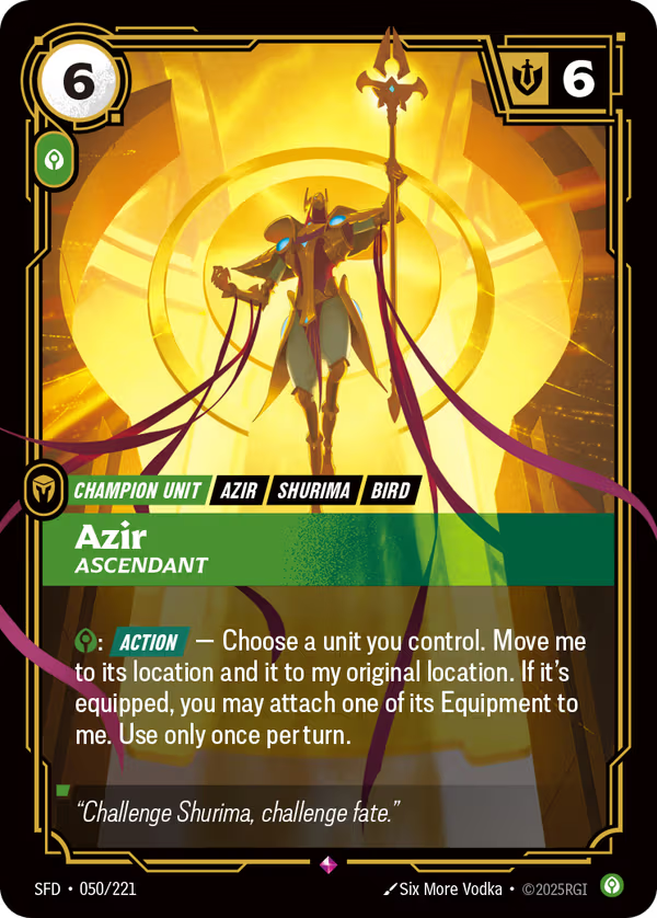 Azir, Ascendant [SFD-050/221] [Spiritforged]