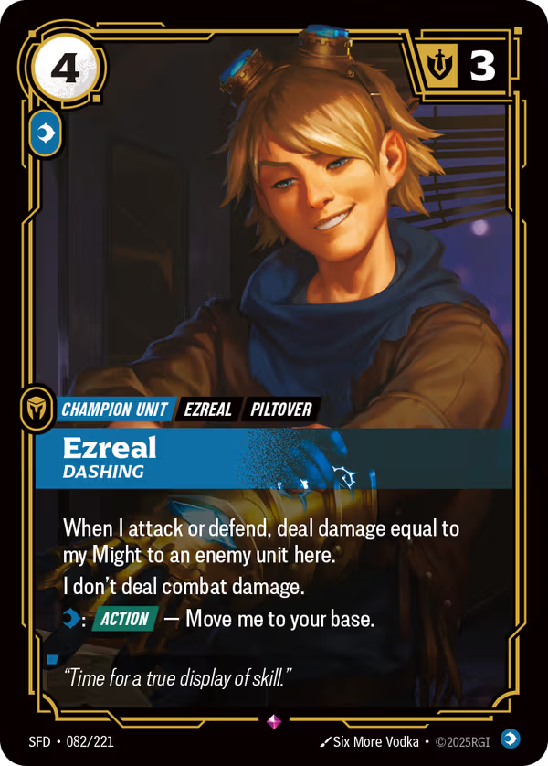 Ezreal, Dashing [SFD-082/221] [Spiritforged]