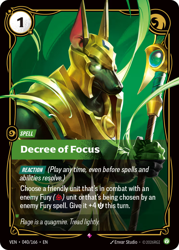 Decree of Focus [VEN-040/166] [Vendetta]