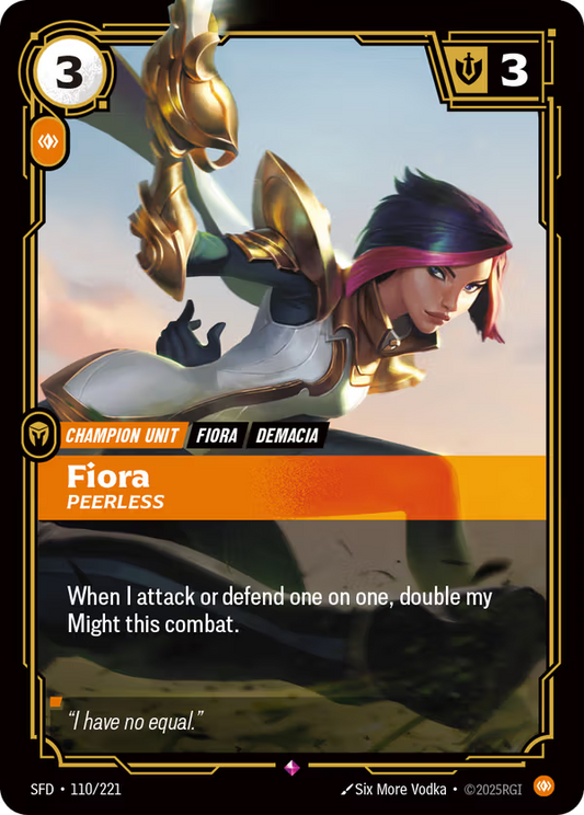 Fiora, Peerless [SFD-110/221] [Spiritforged]
