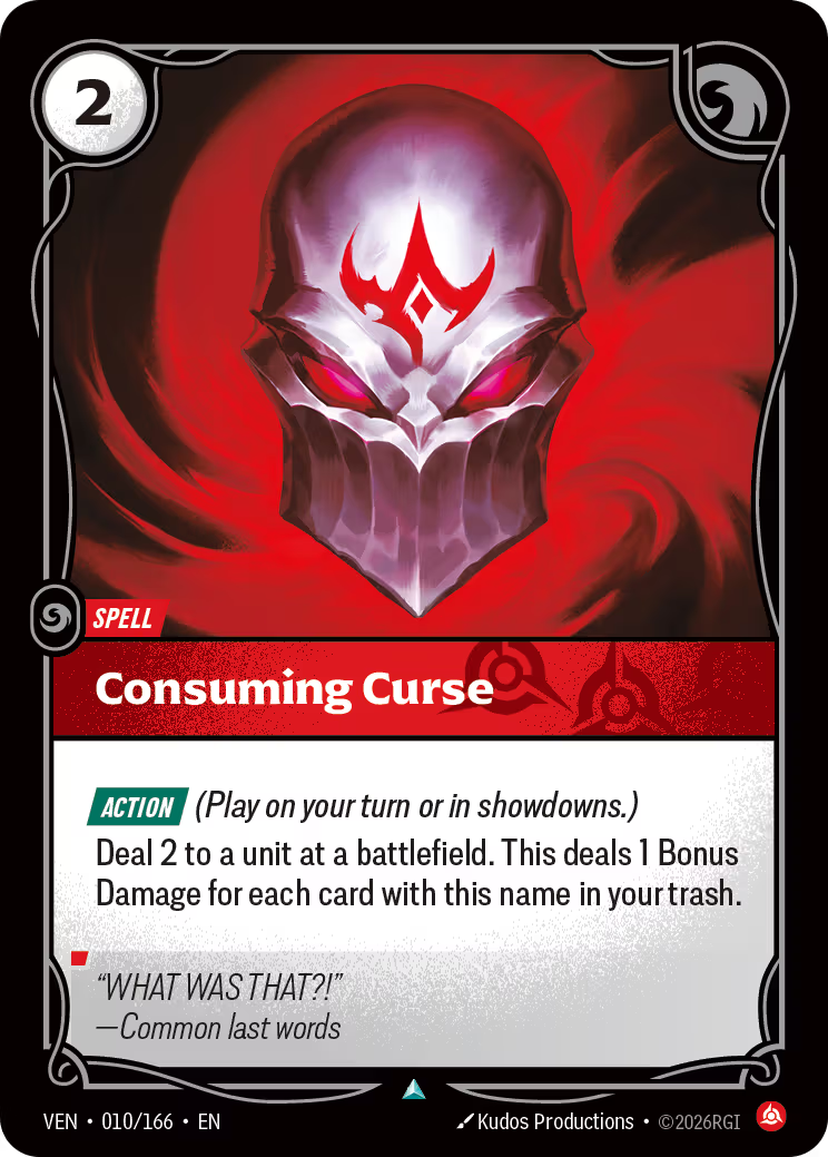 Consuming Curse [VEN-010/166] [Vendetta]