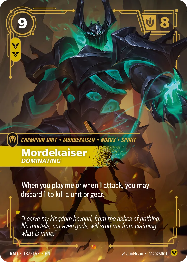 Mordekaiser, Dominating [RAD-137/167] [Radiance]