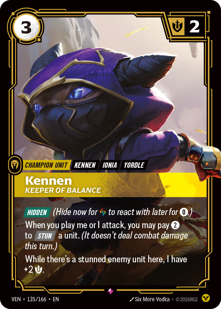 Kennen, Keeper of Balance [VEN-135/166] [Vendetta]