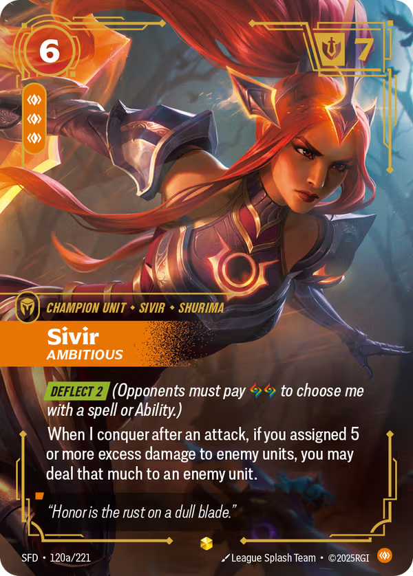 Sivir, Ambitious [SFD-120a/221] [Spiritforged]