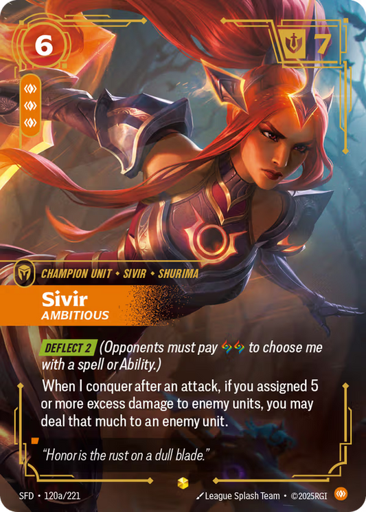 Sivir, Ambitious [SFD-120a/221] [Spiritforged]