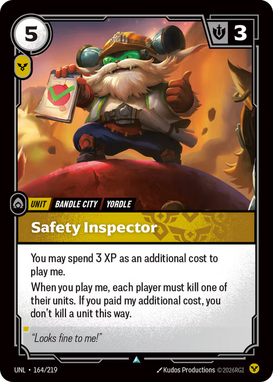 Safety Inspector [UNL-164/219] [Unleashed]