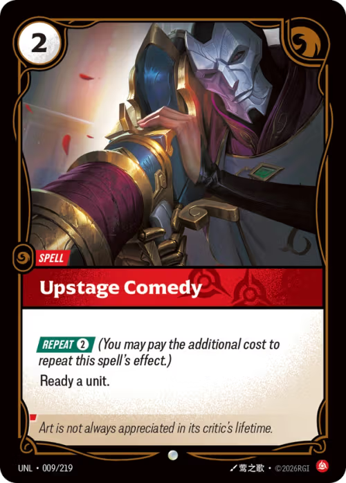 Upstage Comedy [UNL-009/219] [Unleashed] [Foil]