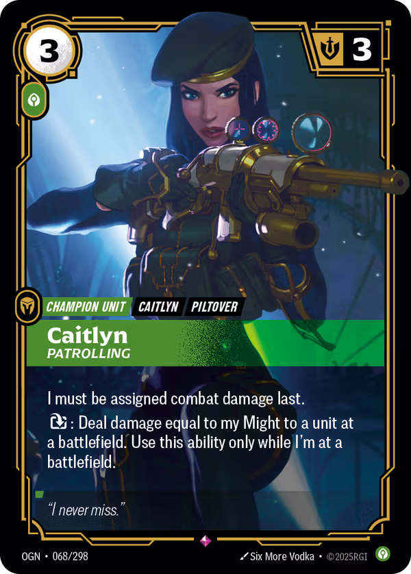 Caitlyn, Patrolling [OGN-068/298] [Origins]