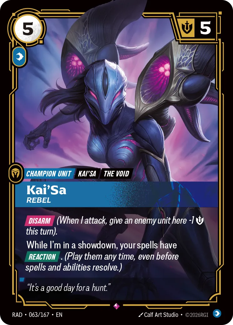 Kai'Sa, Rebel [RAD-063/167] [Radiance]