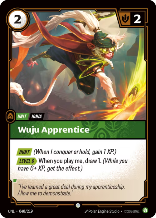Wuju Apprentice [UNL-040/219] [Unleashed]