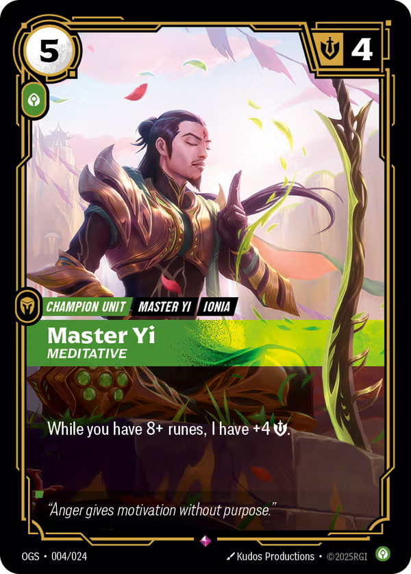 Master Yi, Meditative OGS-004/024] [Origins Proving Grounds]