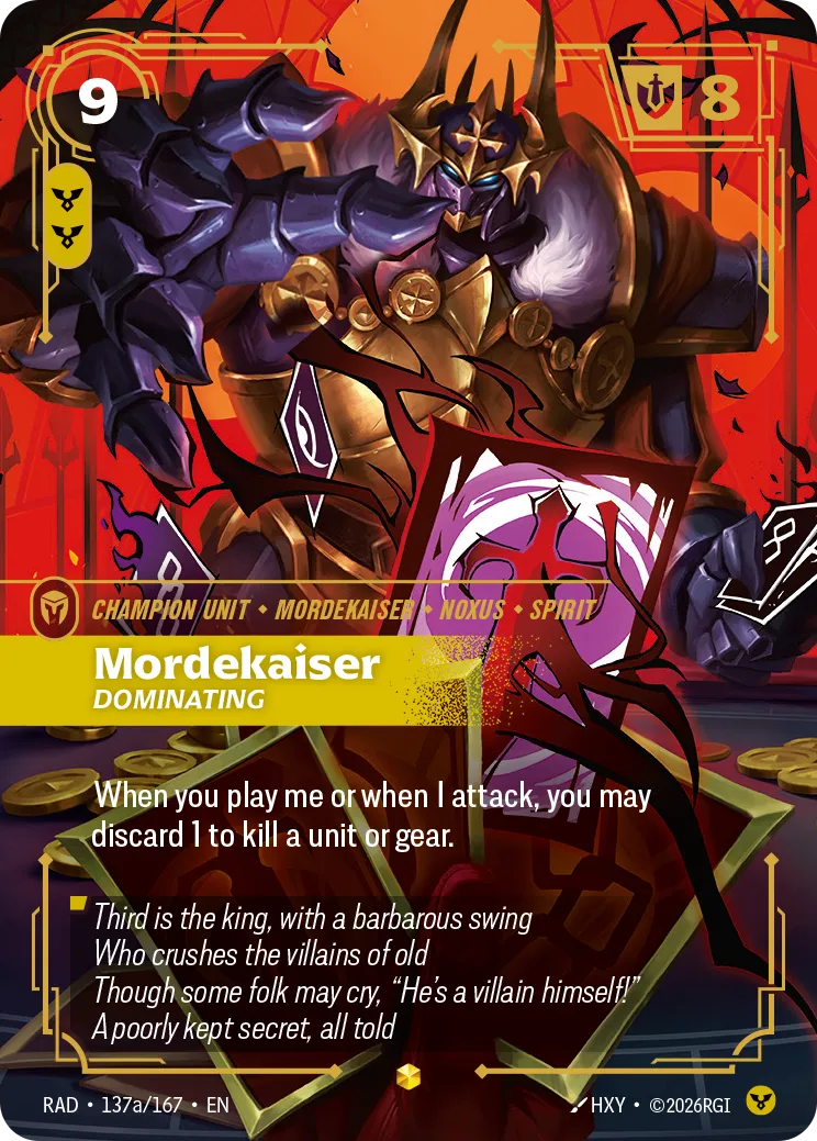 Mordekaiser, Dominating [RAD-137a/167] [Radiance]
