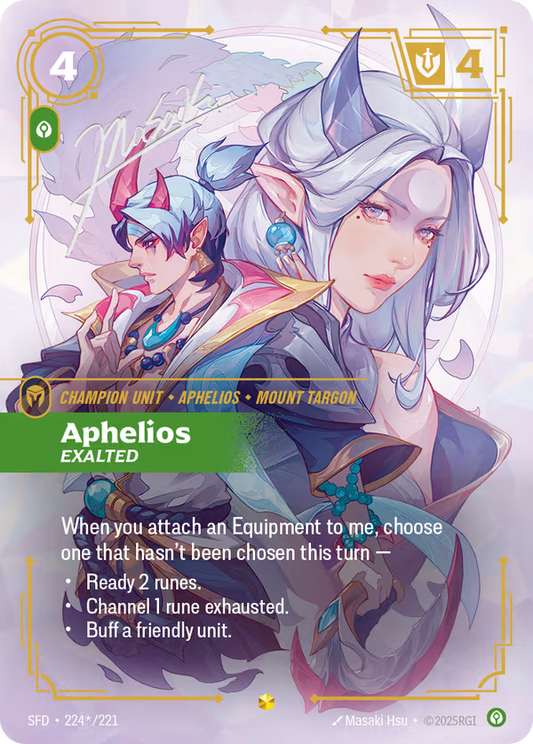 Aphelios, Exalted [SFD-224*/221] [Spiritforged]
