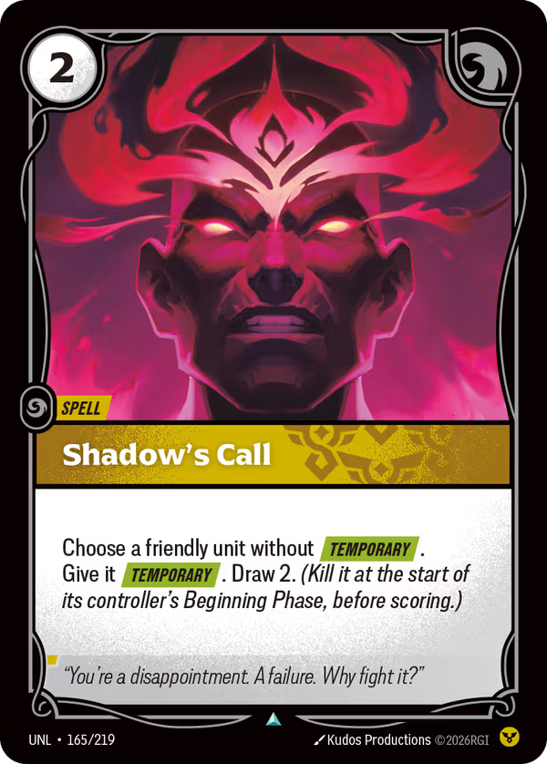 Shadow's Call [UNL-165/219] [Unleashed]