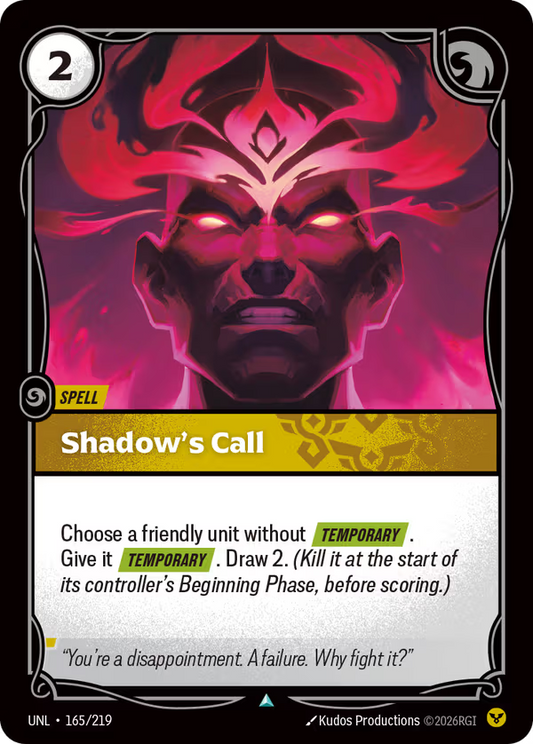 Shadow's Call [UNL-165/219] [Unleashed]