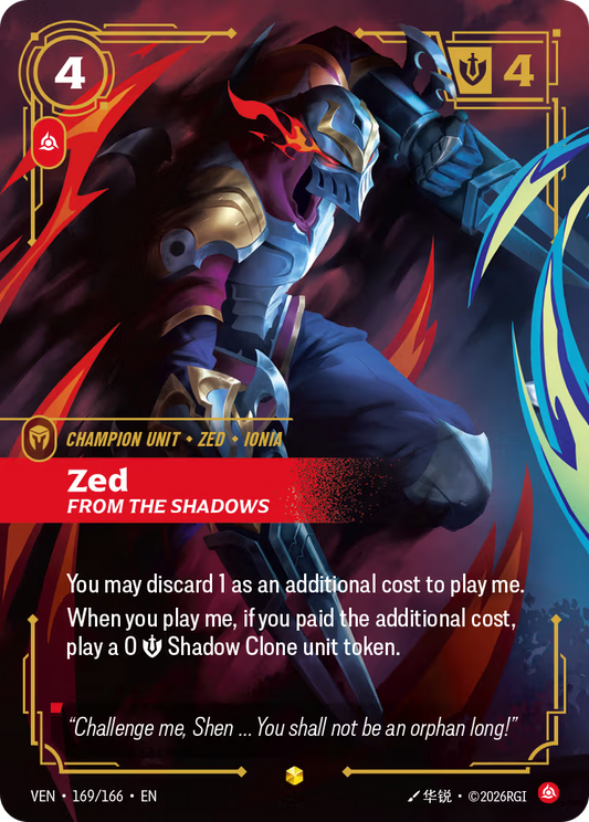 Zed, From the Shadows [VEN-169/166] [Vendetta]