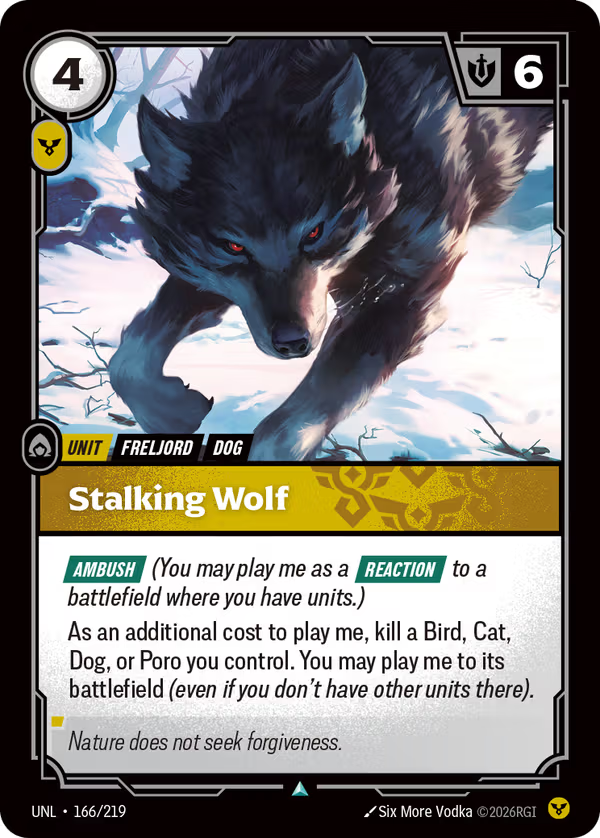 Stalking Wolf [UNL-166/219] [Unleashed] [Foil]