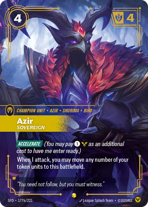 Azir, Sovereign [SFD-177a/221] [Spiritforged]