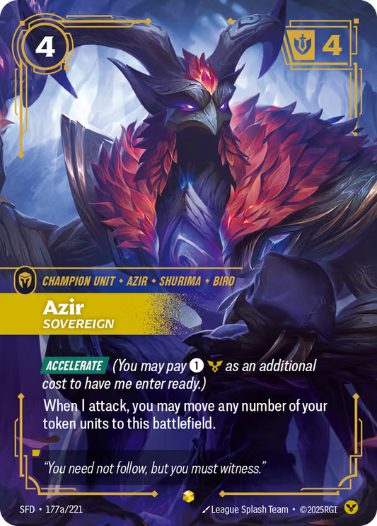 Azir, Sovereign [SFD-177a/221] [Spiritforged]