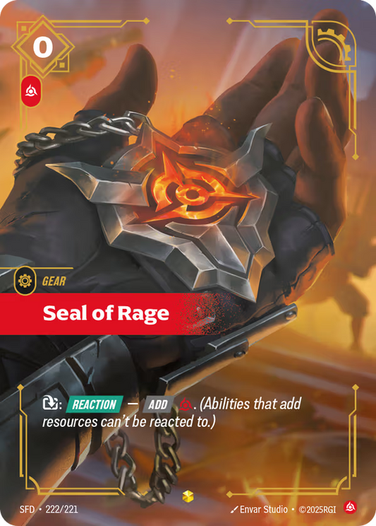 Seal of Rage [SFD-222/221] [Spiritforged]