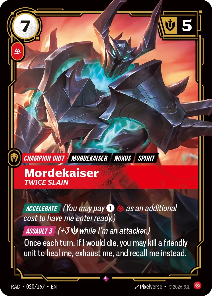 Mordekaiser, Twice Slain [RAD-020/167] [Radiance]