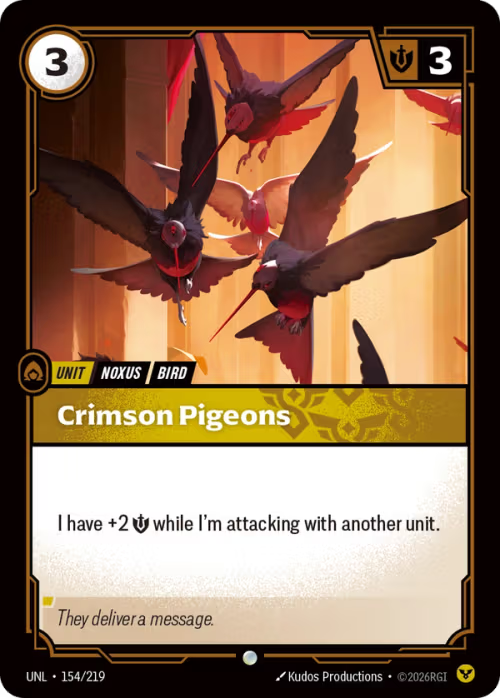 Crimson Pigeons [UNL-154/219] [Unleashed]