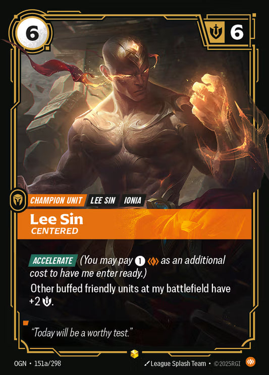 Lee Sin, Centered [OGN-151a/298] [Origins]