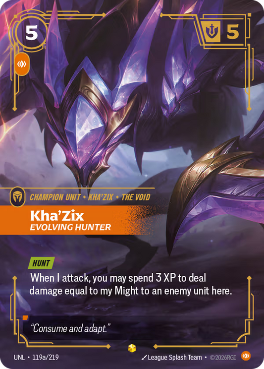 Kha'Zix, Evolving Hunter [UNL-119a/219] [Unleashed]