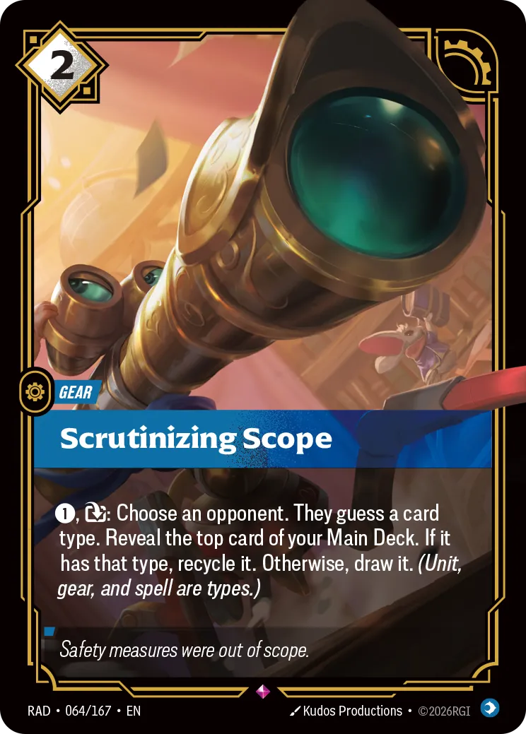 Scrutinizing Scope [RAD-064/167] [Radiance]