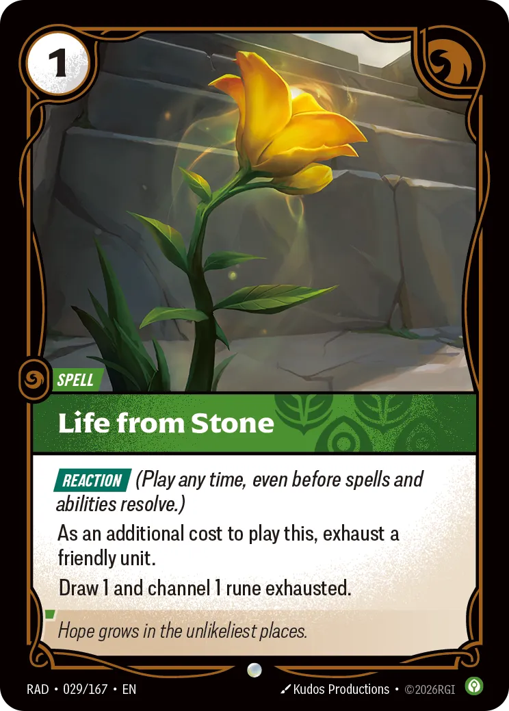 Life from Stone [RAD-029/167] [Radiance]