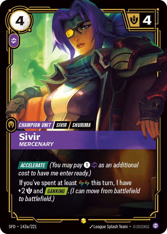 Sivir, Mercenary [SFD-143a/221] [Spiritforged]