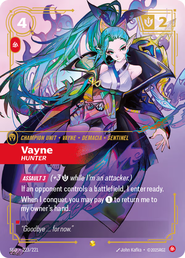 Vayne, Hunter [SFD-223/221] [Spiritforged]
