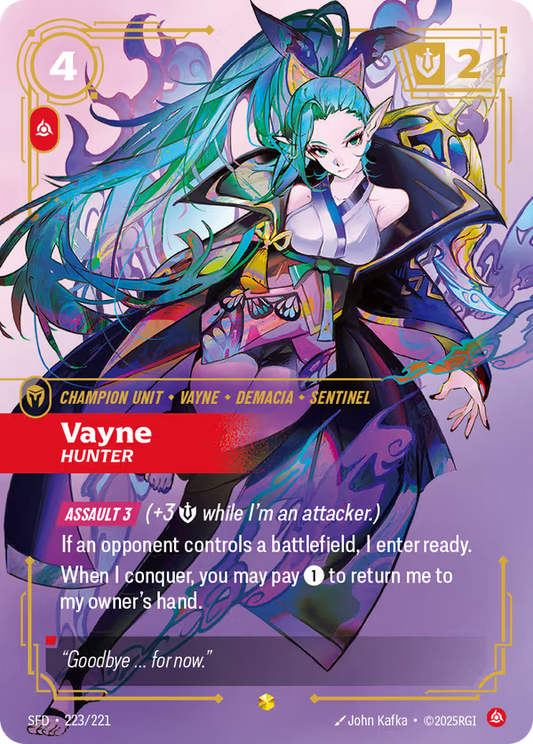 Vayne, Hunter [SFD-223/221] [Spiritforged]