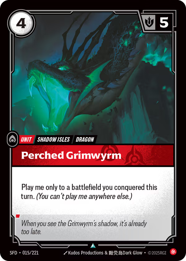 Perched Grimwyrm [SFD-015/221] [Spiritforged]