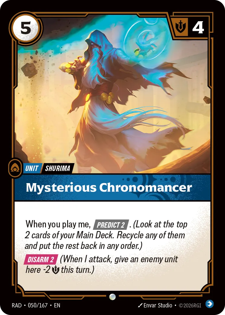 Mysterious Chronomancer [RAD-050/167] [Radiance]