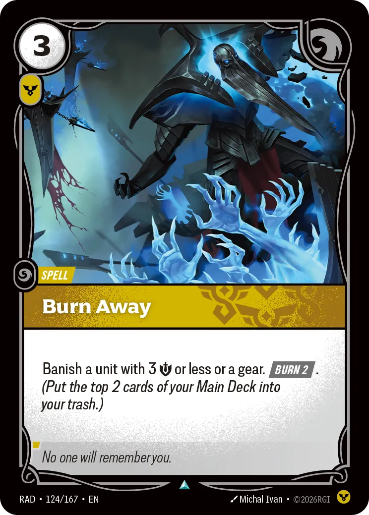 Burn Away [RAD-124/167] [Radiance] [Foil]