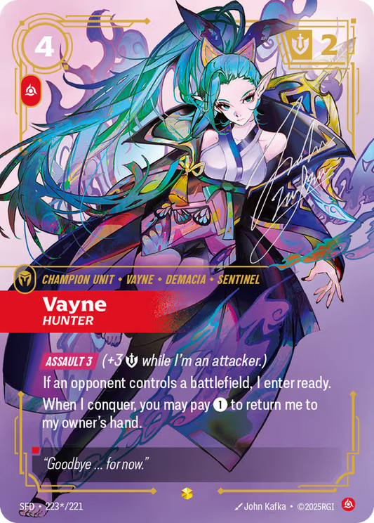Vayne, Hunter [SFD-223*/221] [Spiritforged]