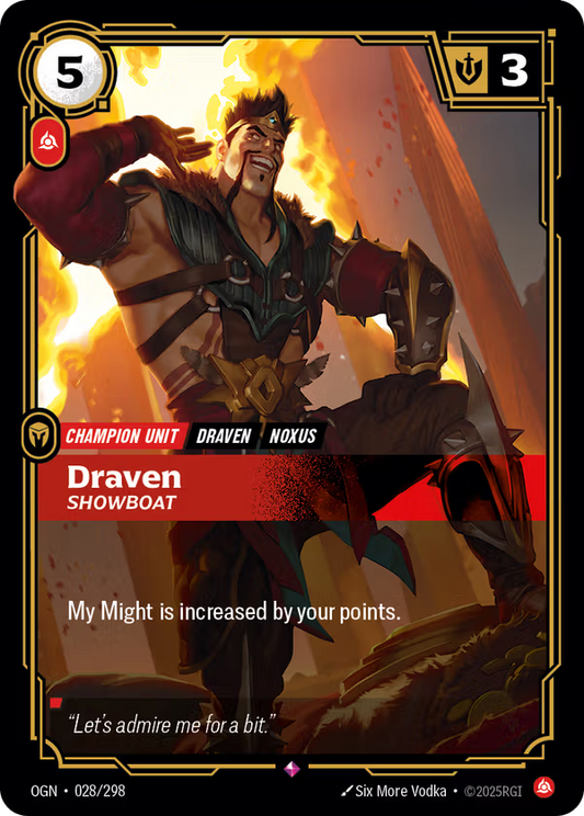 Draven, Showboat [OGN-028/298] [Origins]